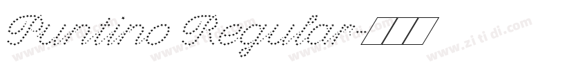 Puntino Regular字体转换